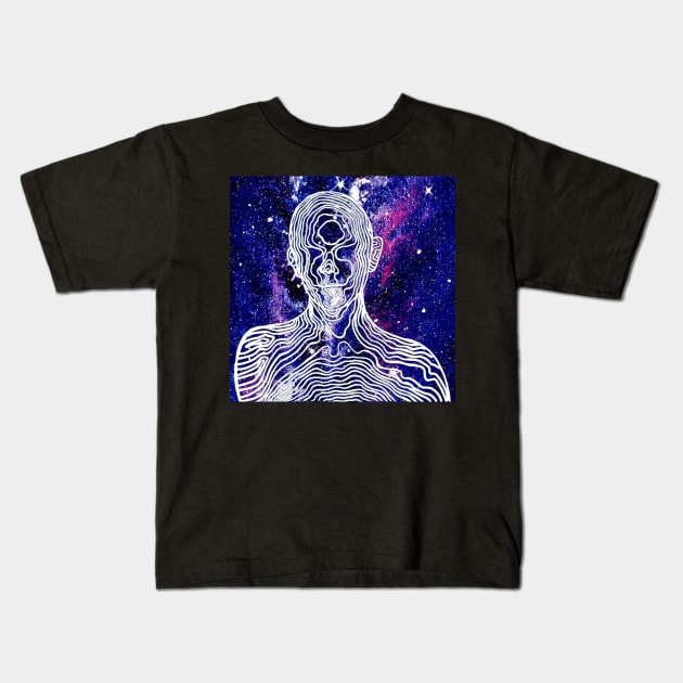 Nirvana Man Kids T-Shirt by Art by Ergate